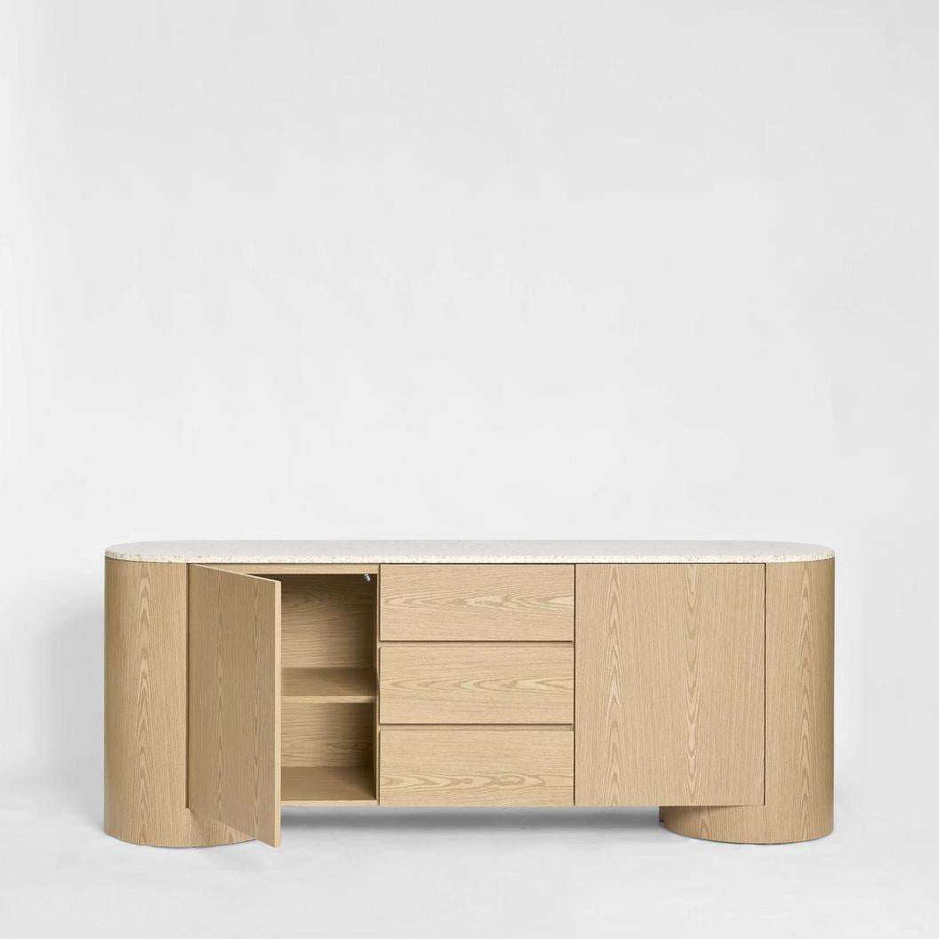 Arlo Sideboard Light Oak & Terrazzo