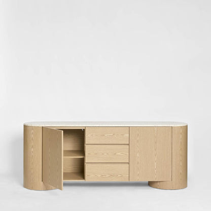 Arlo Sideboard Light Oak & Terrazzo