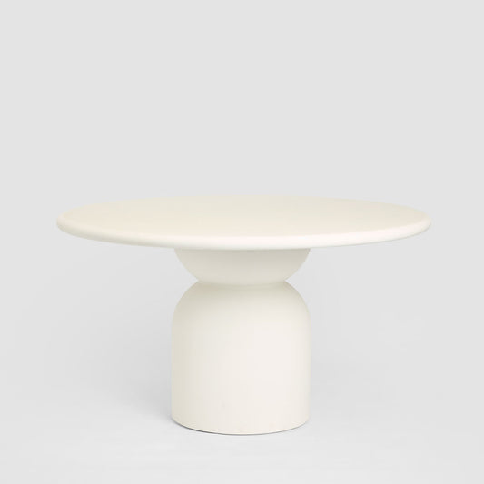 Olive Outdoor Dining Table White 130cm