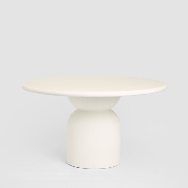 Olive Outdoor Dining Table White 130cm