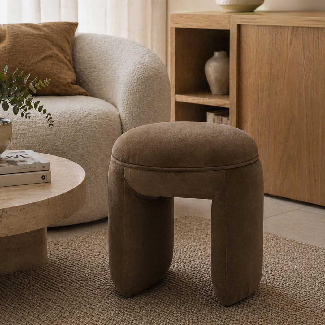 Harper Ottoman Brown