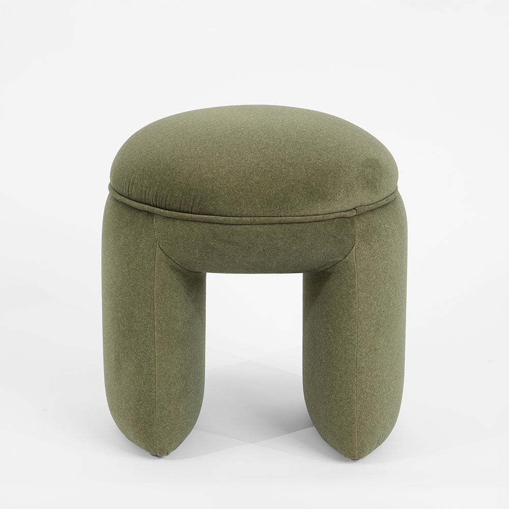 Harper Ottoman Olive Green