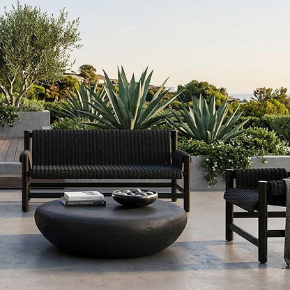 Sedona Outdoor Large Coffee Table Black