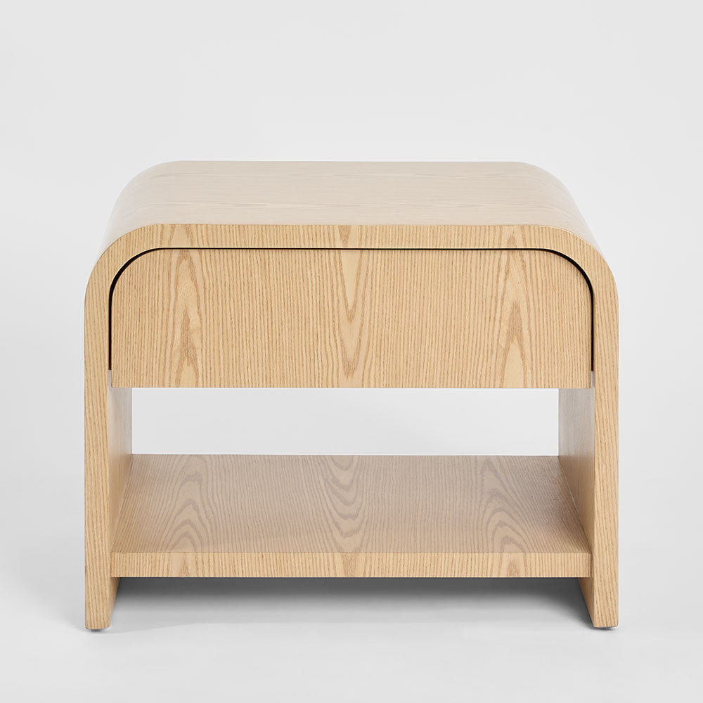 Mira Bedside Light Oak 1 Drawer