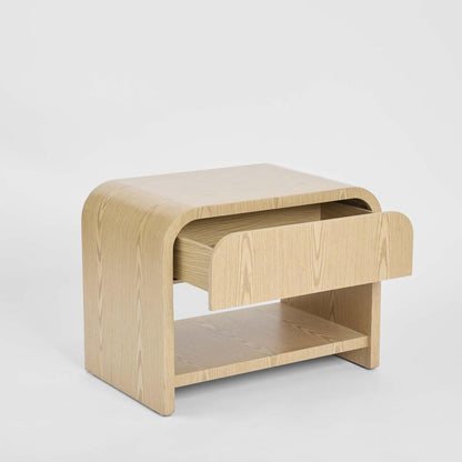 Mira Bedside Light Oak 1 Drawer