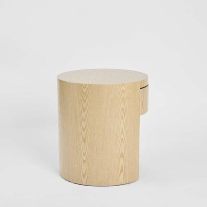 Arc Bedside Light Oak 1 Drawer
