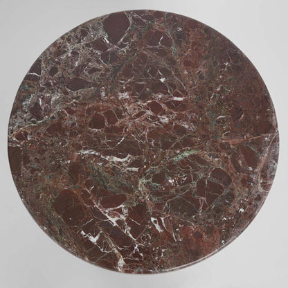 Nobo Bedside Matt Red Vein Marble/High Gloss