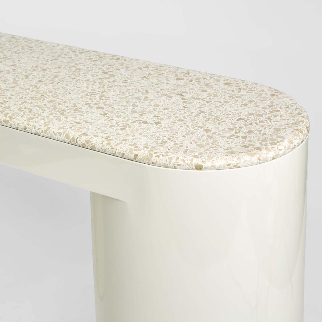 Sable Console - Terrazzo Stone/High Gloss