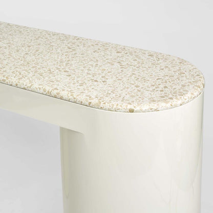 Sable Console - Terrazzo Stone/High Gloss