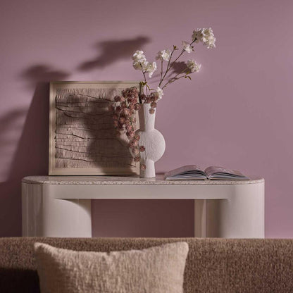 Sable Console - Terrazzo Stone/High Gloss
