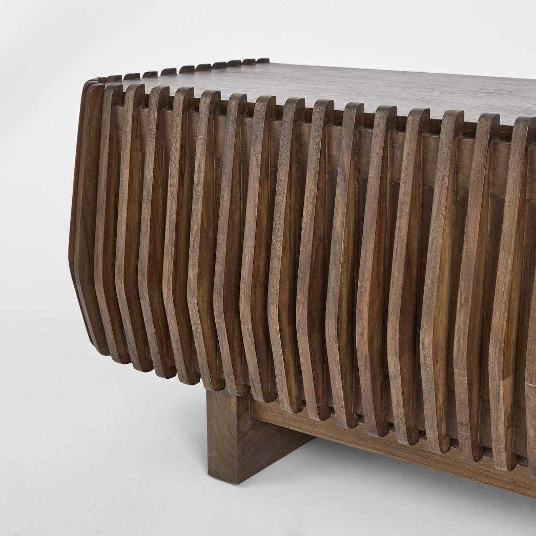 Bow Entertainment Unit Dark Walnut