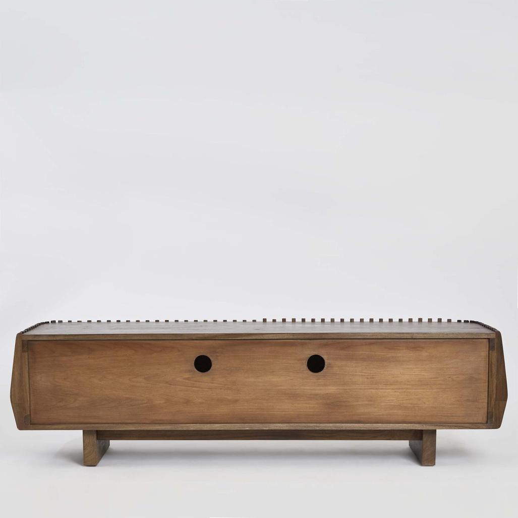 Bow Entertainment Unit Dark Walnut