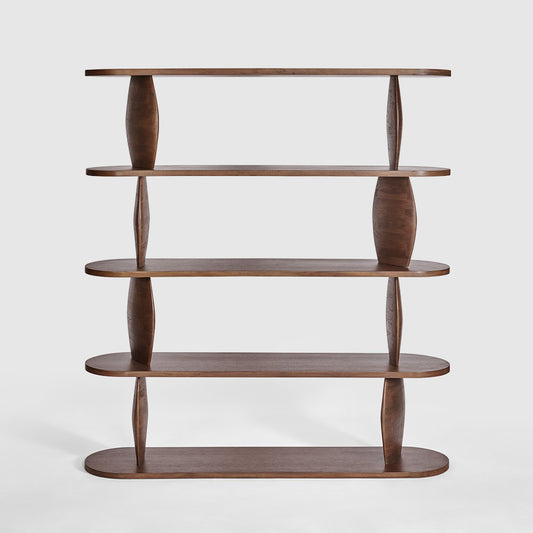Pebble Shelf Dark Walnut