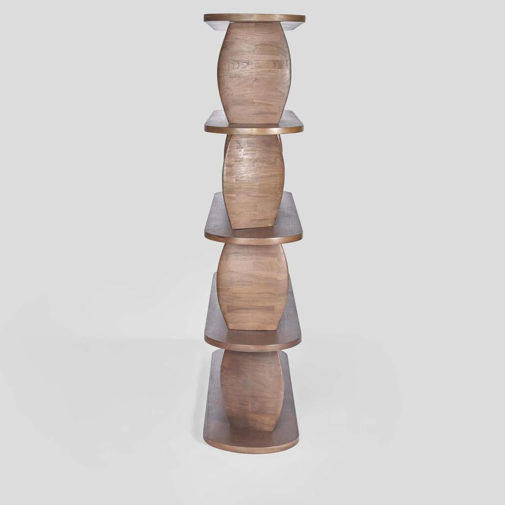 Pebble Shelf Dark Walnut