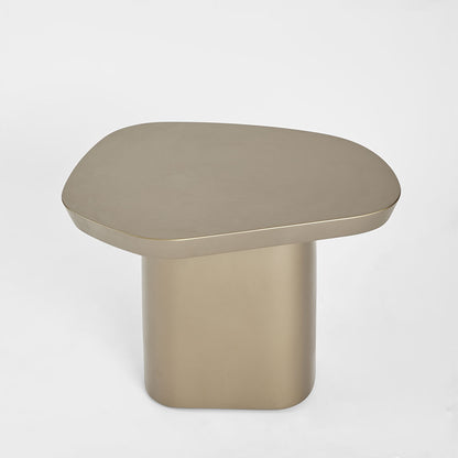 Plinth Coffee Table Brushed Nickel