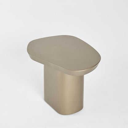 Plinth Coffee Table Brushed Nickel