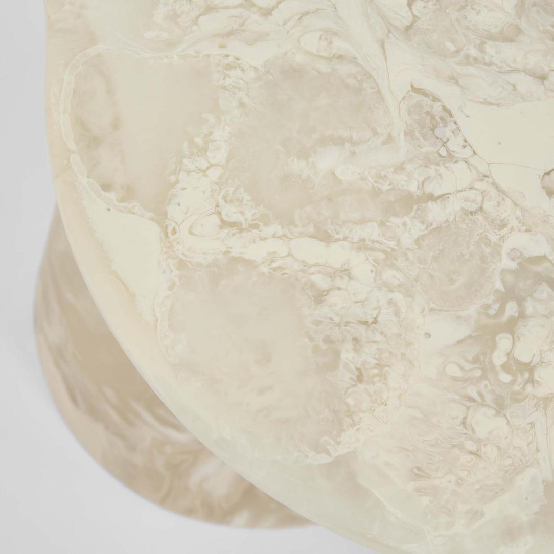 Cloud Resin Side Table White