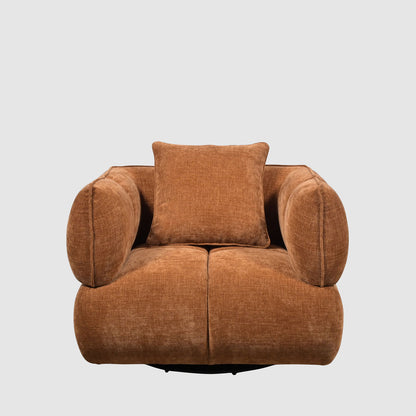 Piper Swivel Armchair Sienna Brown