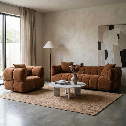 Piper Swivel Armchair Sienna Brown