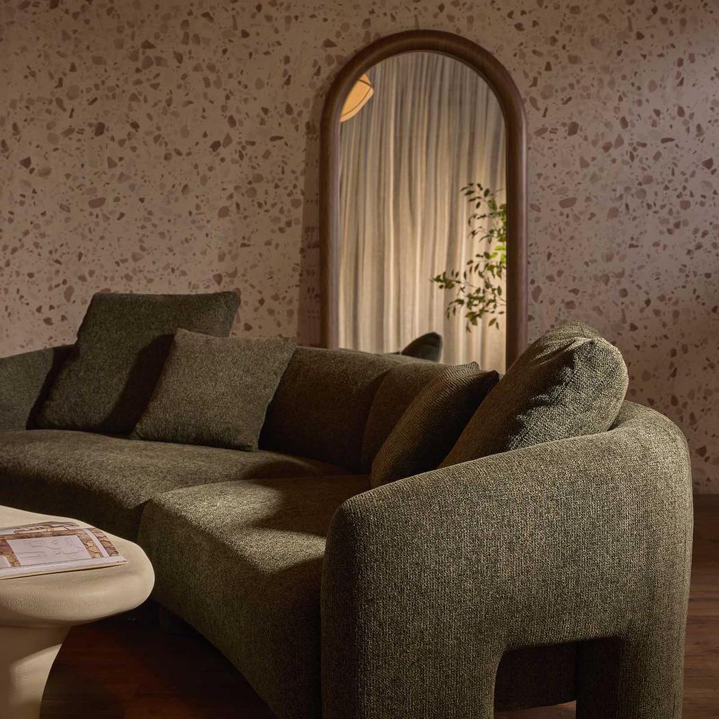 Ray 5 Seater Sofa Green