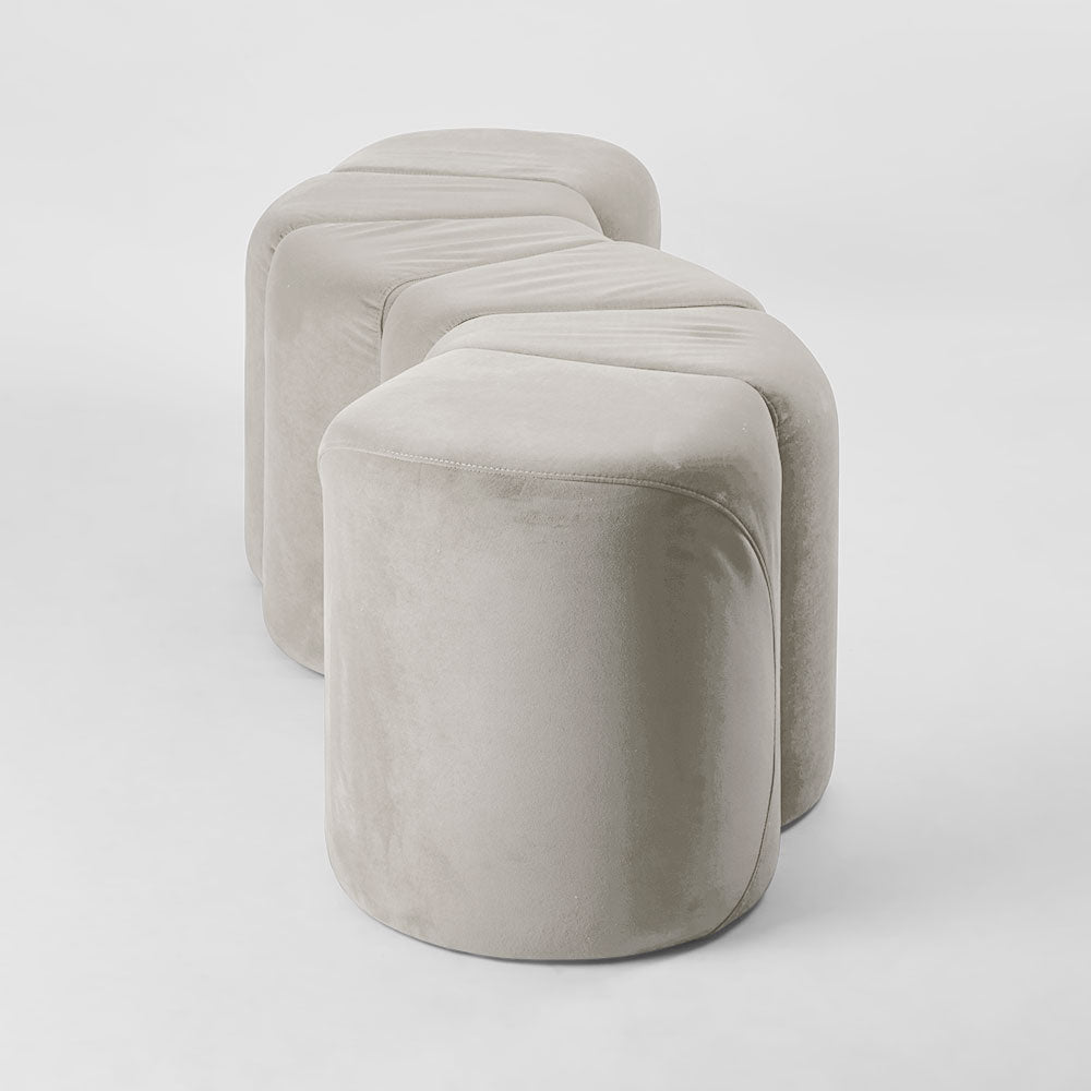 Ridge Bench Ottoman Dune