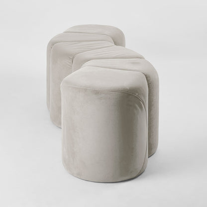 Ridge Bench Ottoman Dune