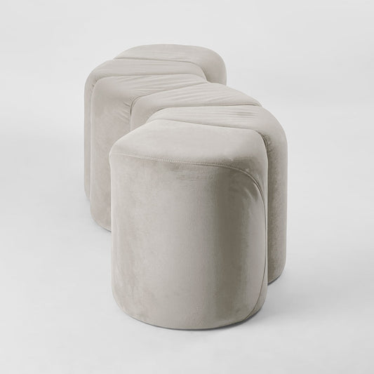 Ridge Bench Ottoman Dune