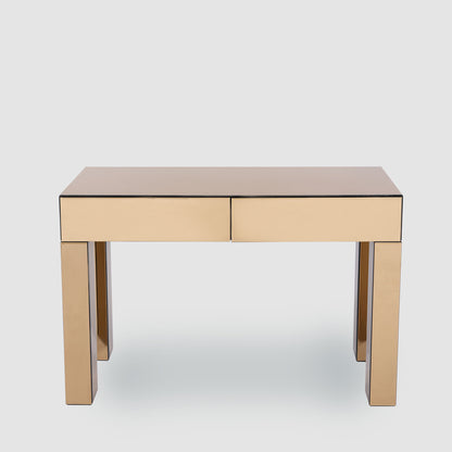 Vitreous Mirror Console 2 Drawer Copper