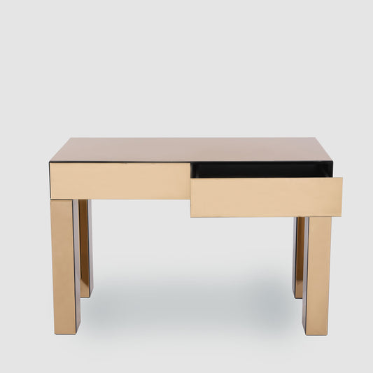 Vitreous Mirror Console 2 Drawer Copper