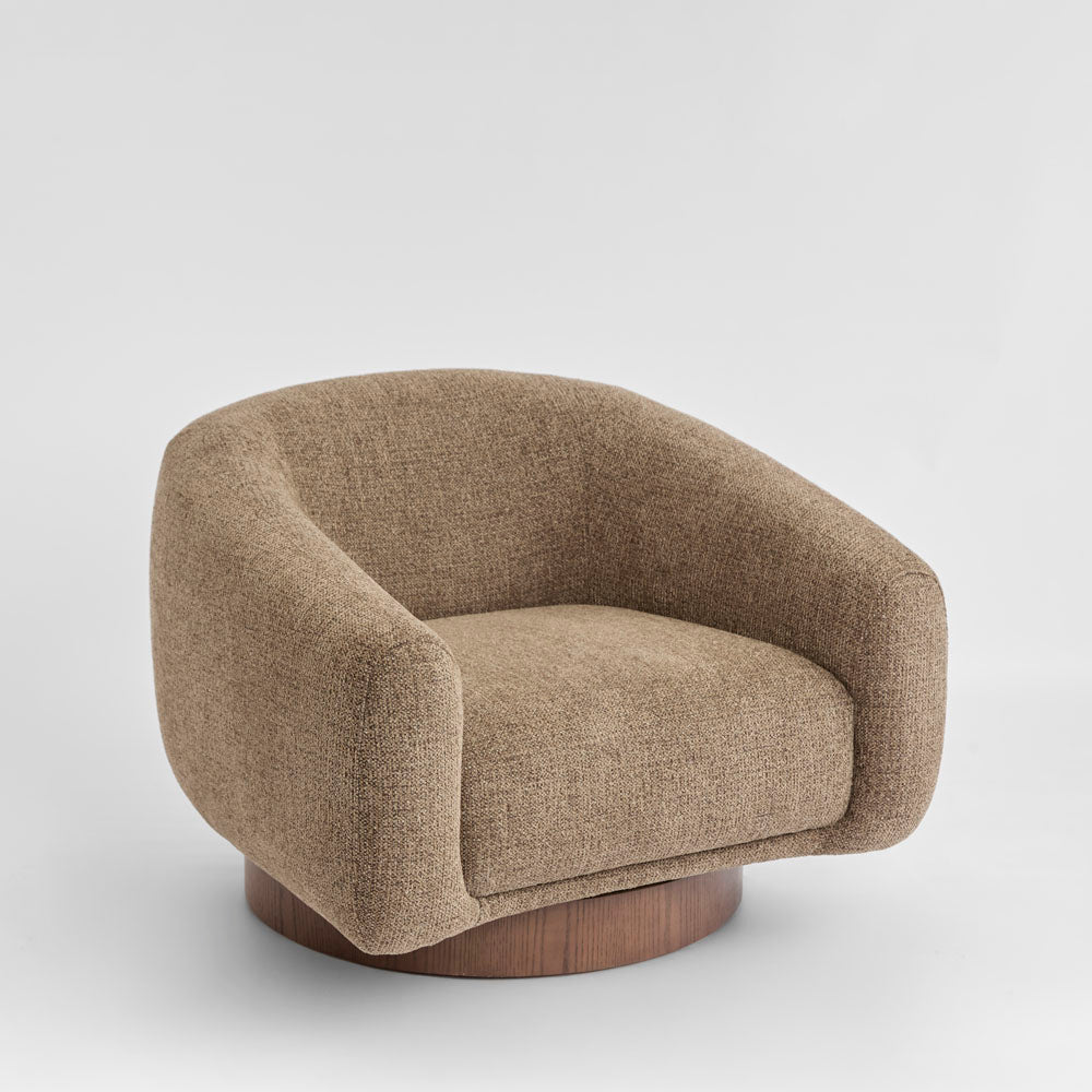 Jude Swivel  Armchair Brown