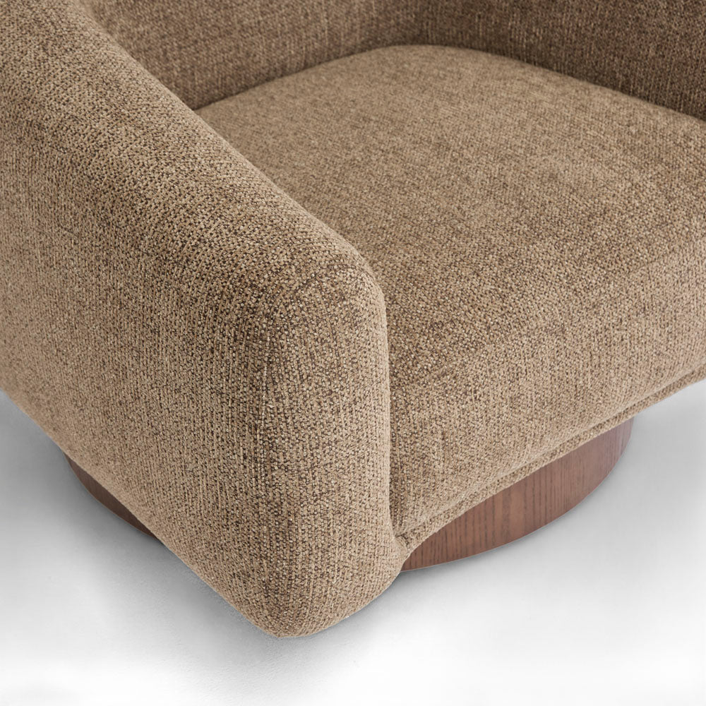 Jude Swivel  Armchair Brown