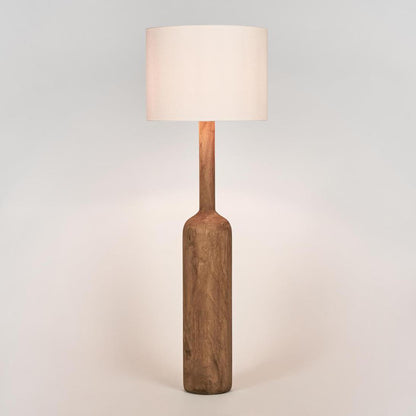 Flask Wood Floor Lamp Base Saddle- Base Only