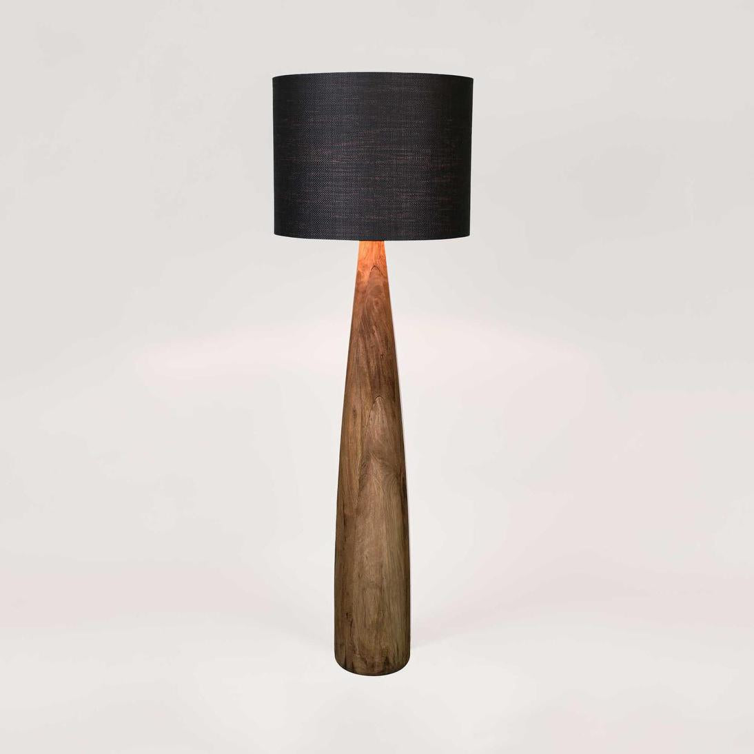 Samson Wood Floor Lamp Base Saddle- Base Only