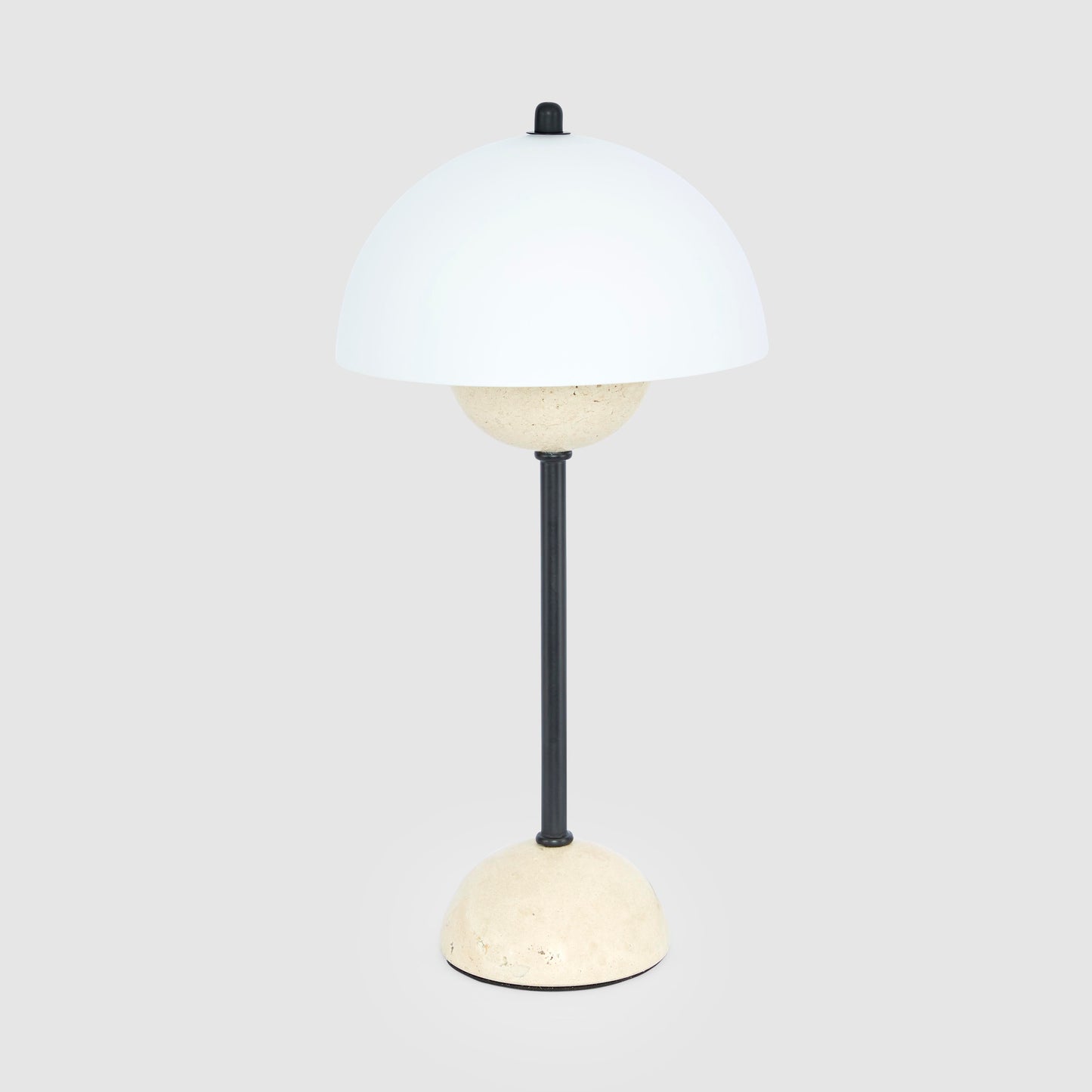 Tondo Travertine Table Lamp