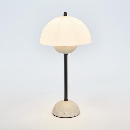 Tondo Travertine Table Lamp