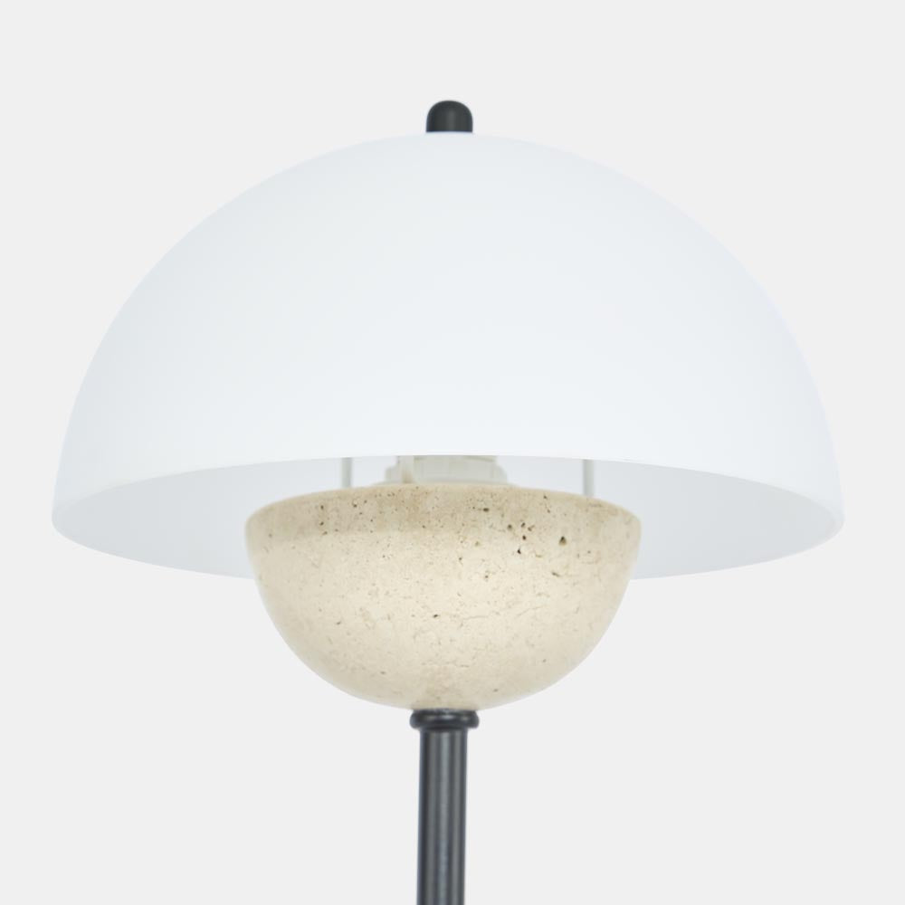 Tondo Travertine Table Lamp