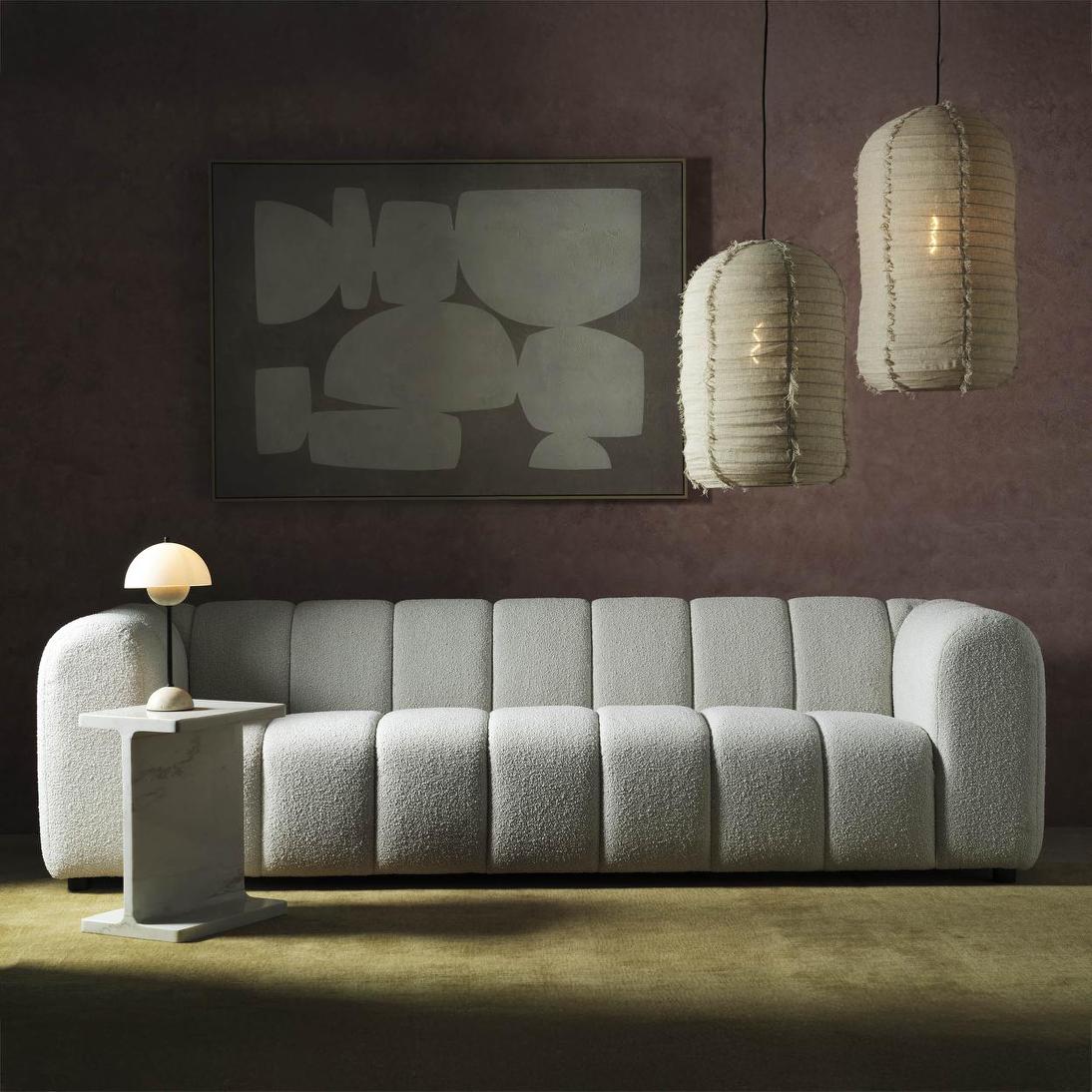 Tondo Travertine Table Lamp