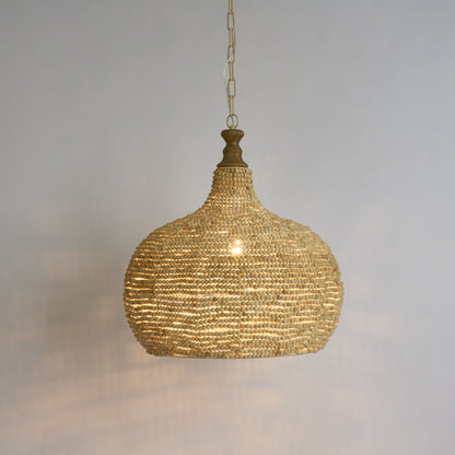 Boho Wooden Bead Pendant