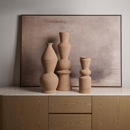 Goya Tall Vase Terracotta