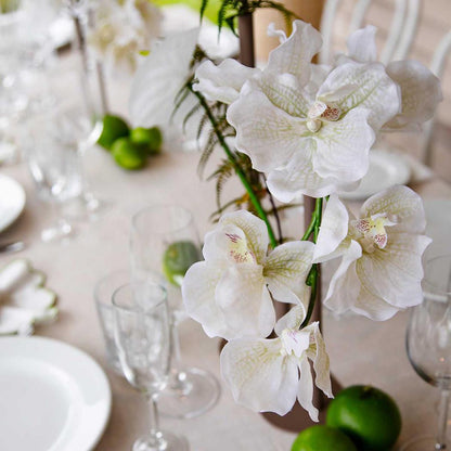 Real Touch phalaenopsis Orchid 78cm White