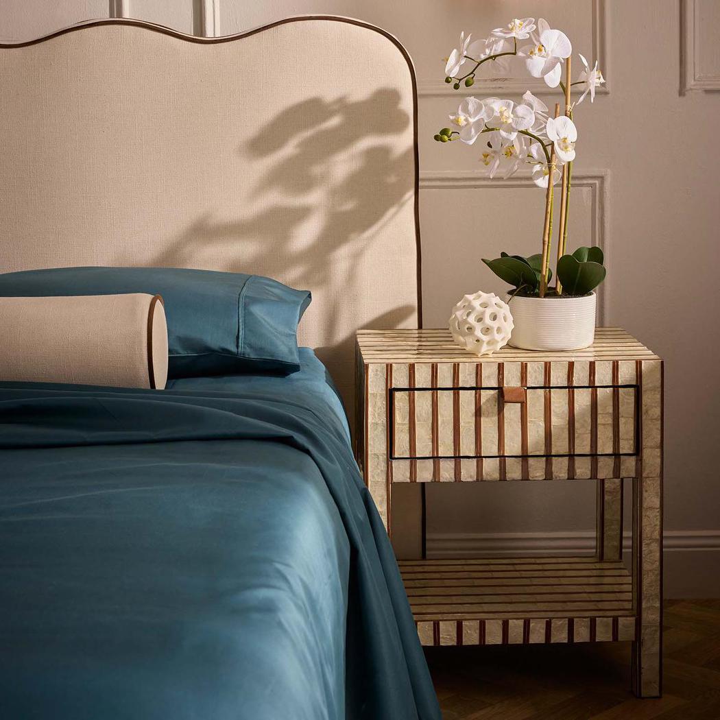Luxe Phalaenopsis in Ribbed Bowl-3 Stems
