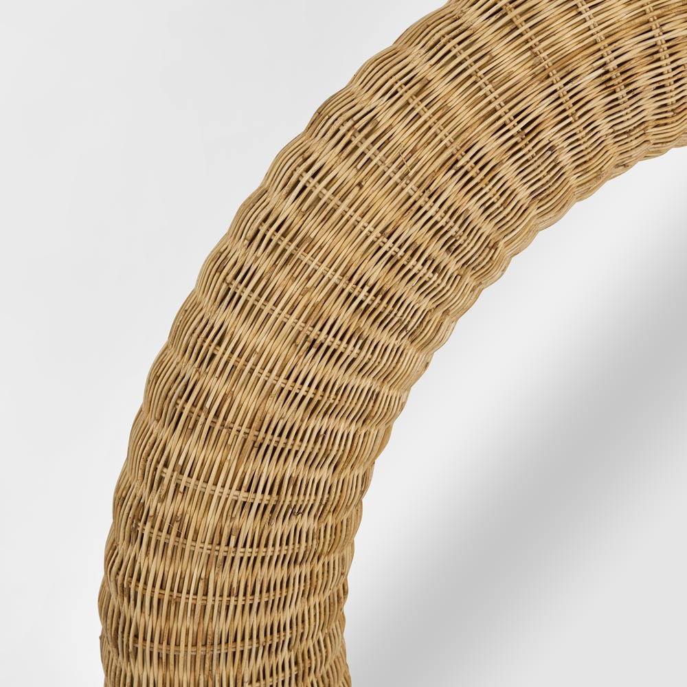 Long Island Mirror Round Rattan