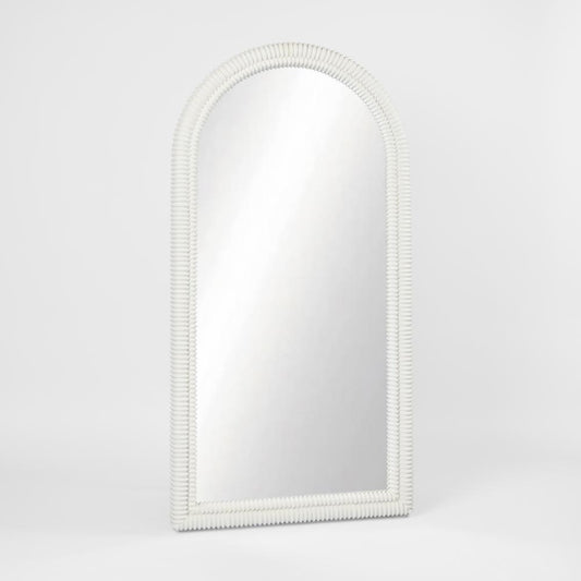 Fossil Arch Mirror White