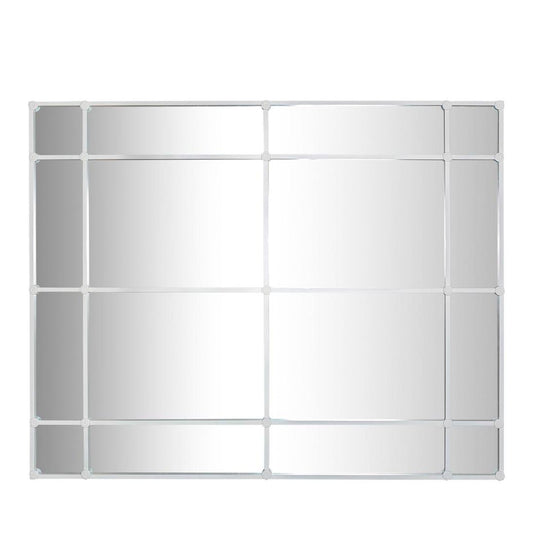 Crawford Rectangular 16 Pane Mirror Iron Frame White 200 x 160cm
