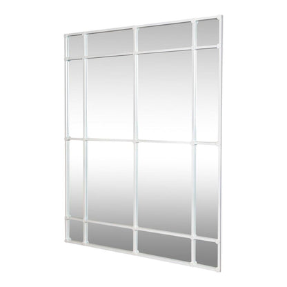 Crawford Rectangular 16 Pane Mirror Iron Frame White 200 x 160cm