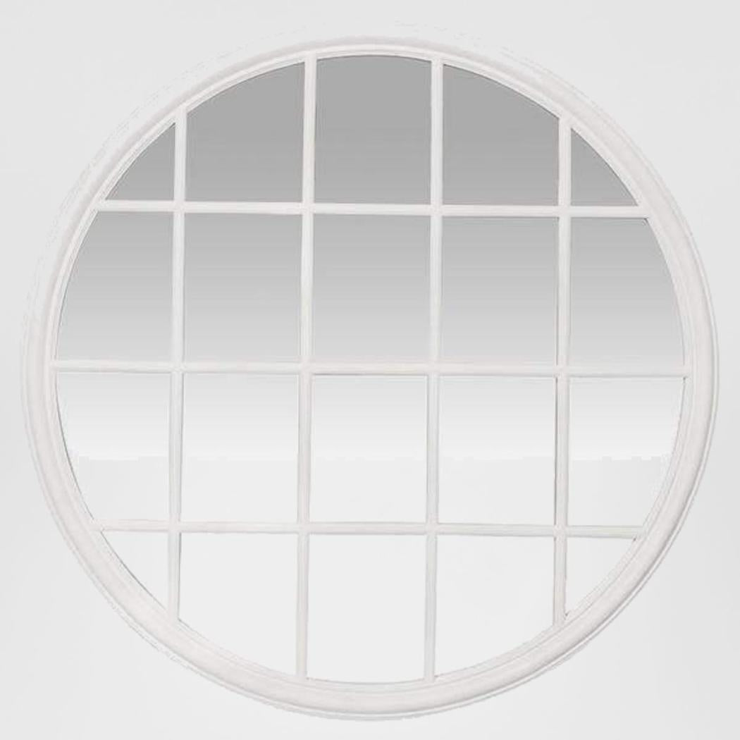 Hamptons Round Mirror 1.2x1.2m White