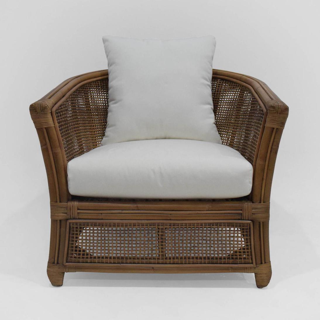 Cayman Armchair Rattan Cream Cushion