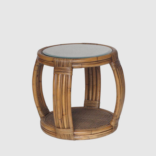 Cayman Rattan Hamptons Side Table Natural