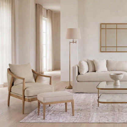 Asteria Oakwood Linen Armchair *