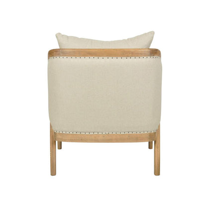 Asteria Oakwood Linen Armchair *